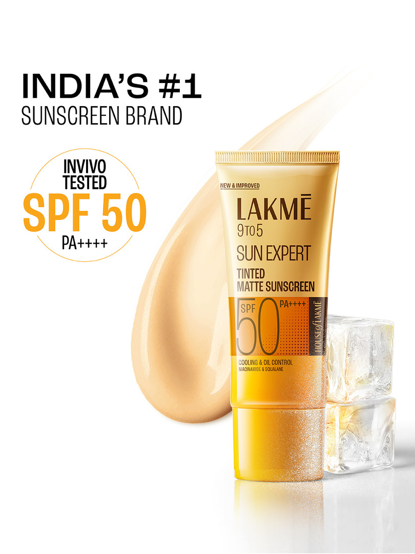 Makeup-accessories-Beauty products Lakme Tinted Sunscreen SPF 50 PA +++ UVA/B Protection - 50 g